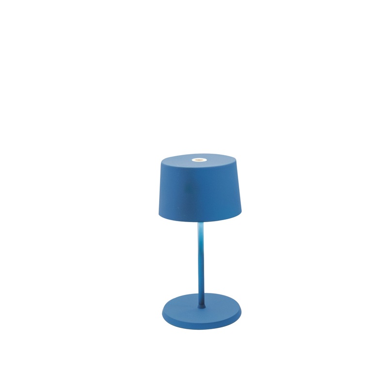 Zafferano LD0860K4 Olivia LED Table Lamp, Capri Blue