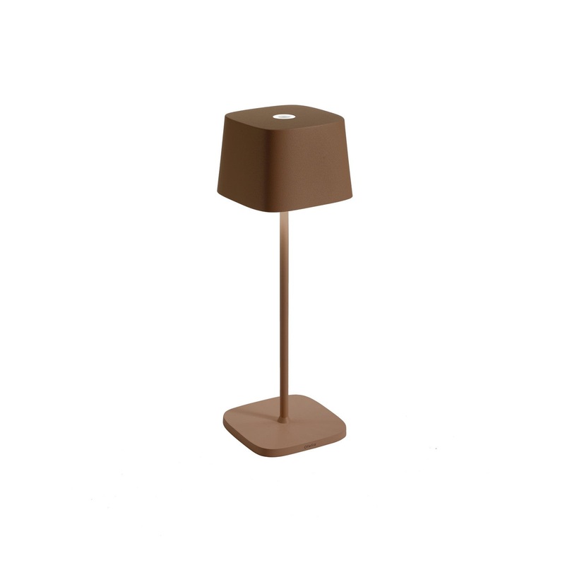 Zafferano LD0870R4 Ofelia LED Table Lamp, Rust