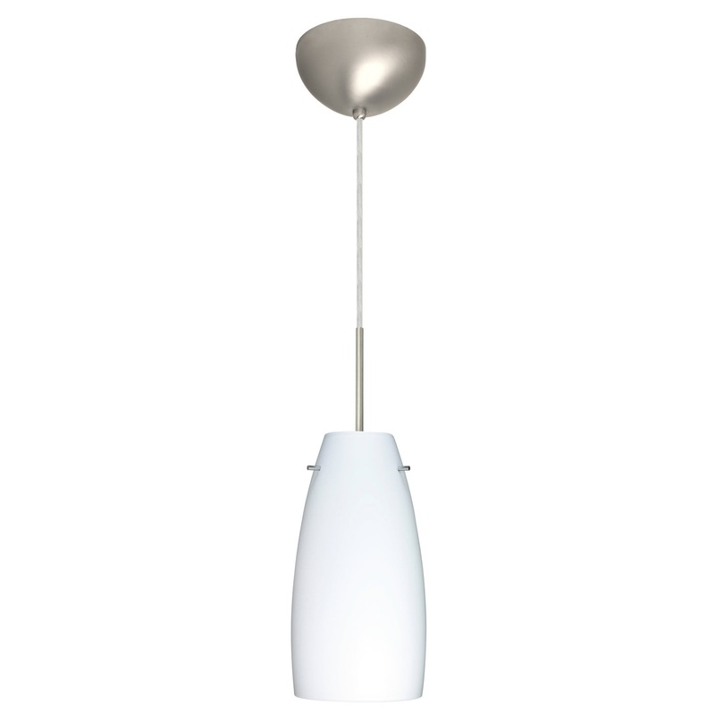 Besa 1JC-151207-LED-SN Tao One Light Pendant Satin Nickel