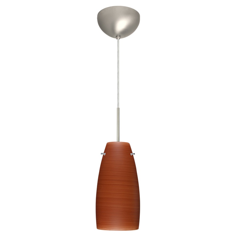 Besa 1JC-1512CH-LED-SN Tao One Light Pendant Satin Nickel