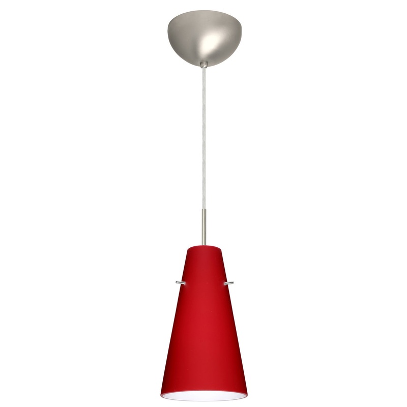 Besa 1JC-4124RM-LED-SN Cierro One Light Pendant Satin Nickel