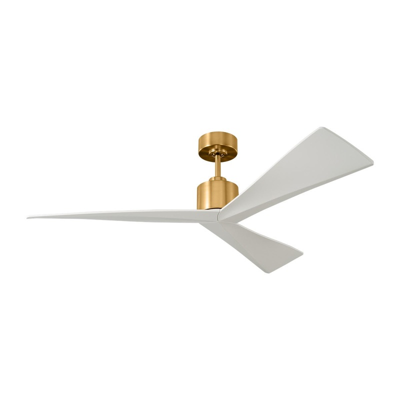 Visual Comfort Fan 3ADR52BBS Adler 52 Ceiling Fan, Burnished Brass