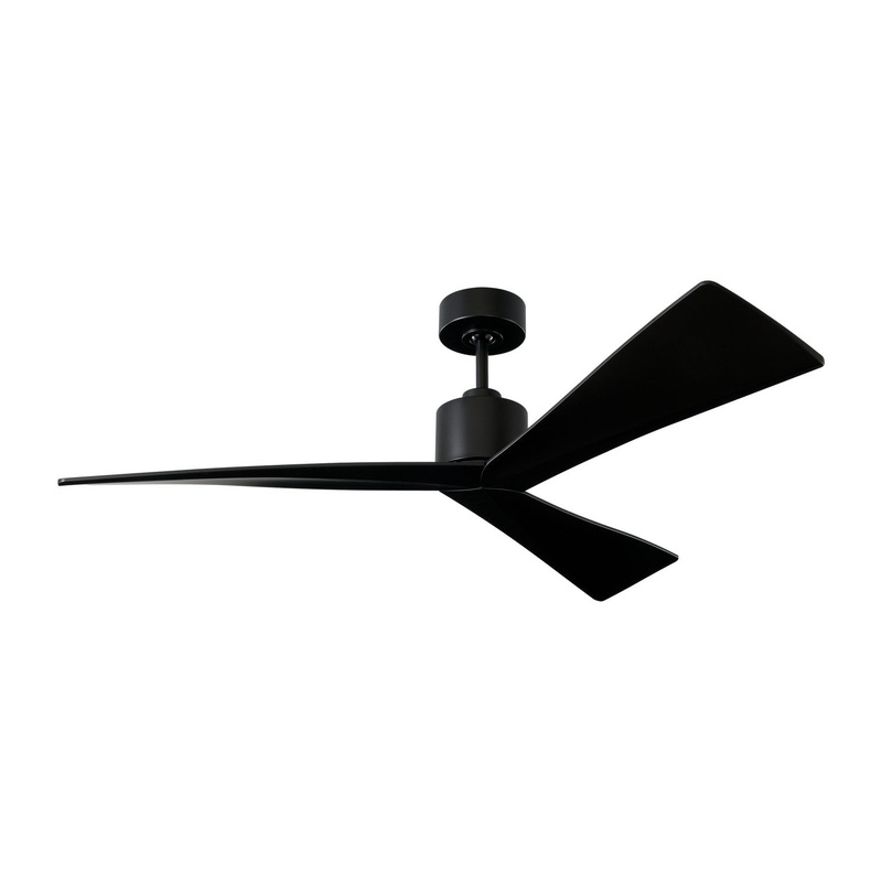 Visual Comfort Fan 3ADR52BKBK Adler 52 Ceiling Fan, Matte Black