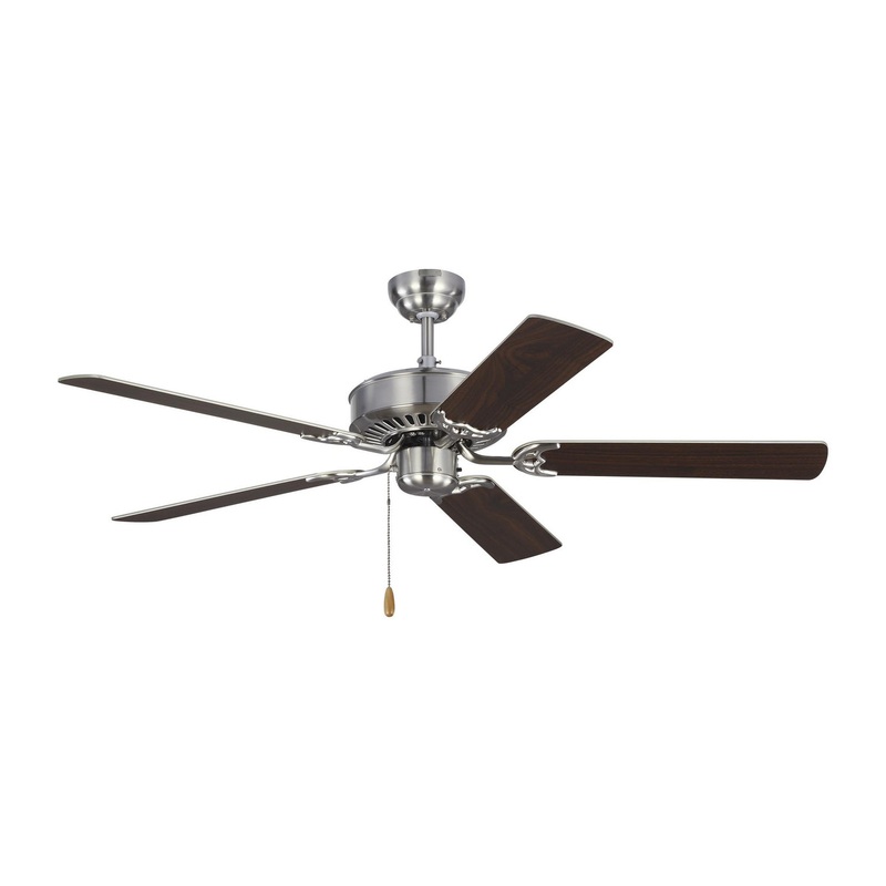 Visual Comfort Fan 5HVDC52BS Haven DC 52 Ceiling Fan, Brushed Steel