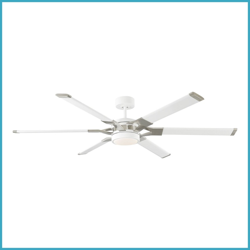 Visual Comfort Fan 6LFR62RZWD Loft 62 Ceiling Fan, Matte White