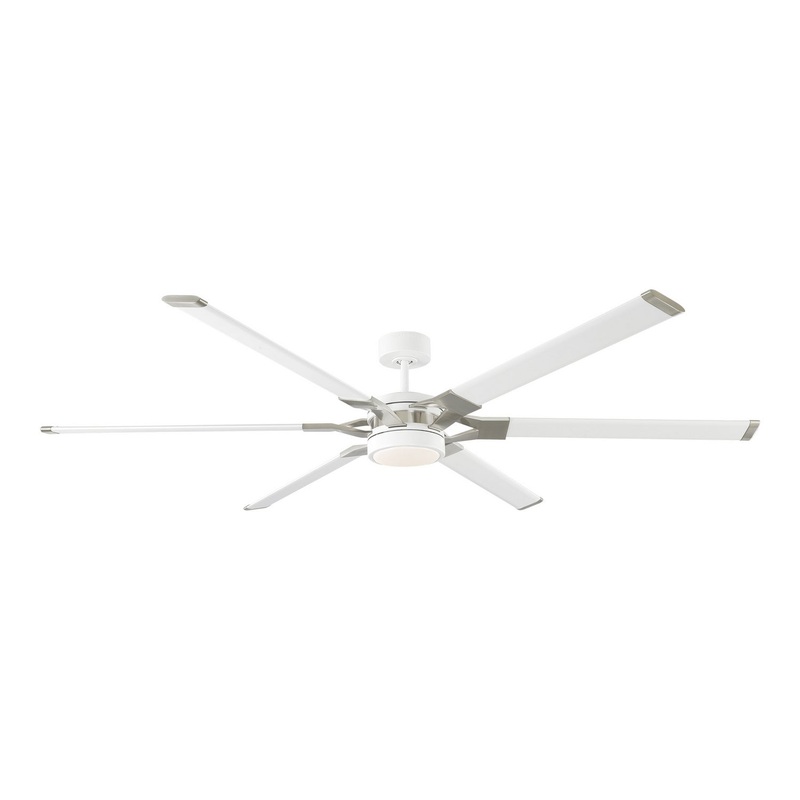 Visual Comfort Fan 6LFR72RZWD Loft 72 Ceiling Fan, Matte White