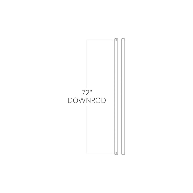 Visual Comfort Fan DR72WGR Universal Downrod, Washed Grey