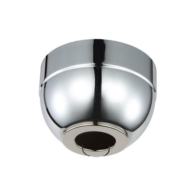 Visual Comfort Fan MC93CH Universal Slope Ceiling Canopy Kit, Chrome
