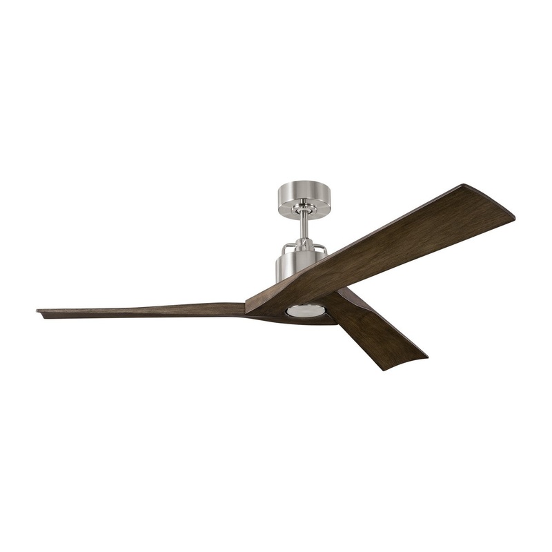 Visual Comfort Fan 3ALMSM52BS Alma 52 Smart Ceiling Fan, Brushed Steel