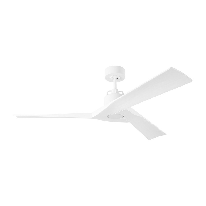 Visual Comfort Fan 3ALMSM52RZW Alma 52 Smart Ceiling Fan, Matte White