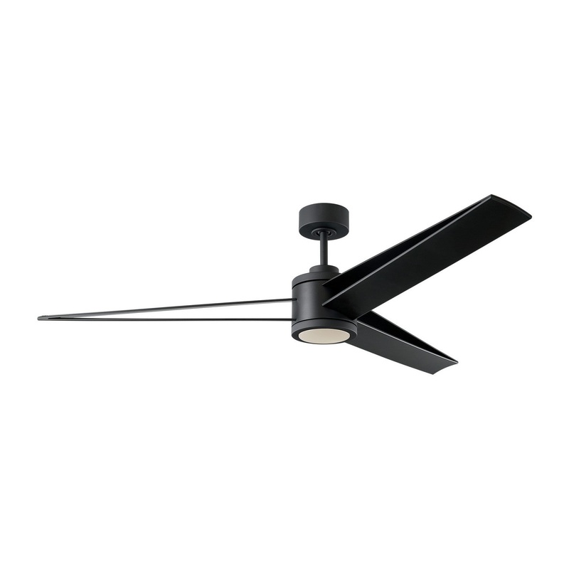 Visual Comfort Fan 3AMR60MBKD Armstrong 60 Ceiling Fan, Midnight Black