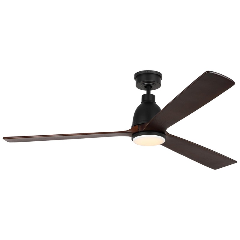 Visual Comfort Fan 3BRYSM60MBKD Bryden 60 Smart LED Ceiling Fan, Midnight Black