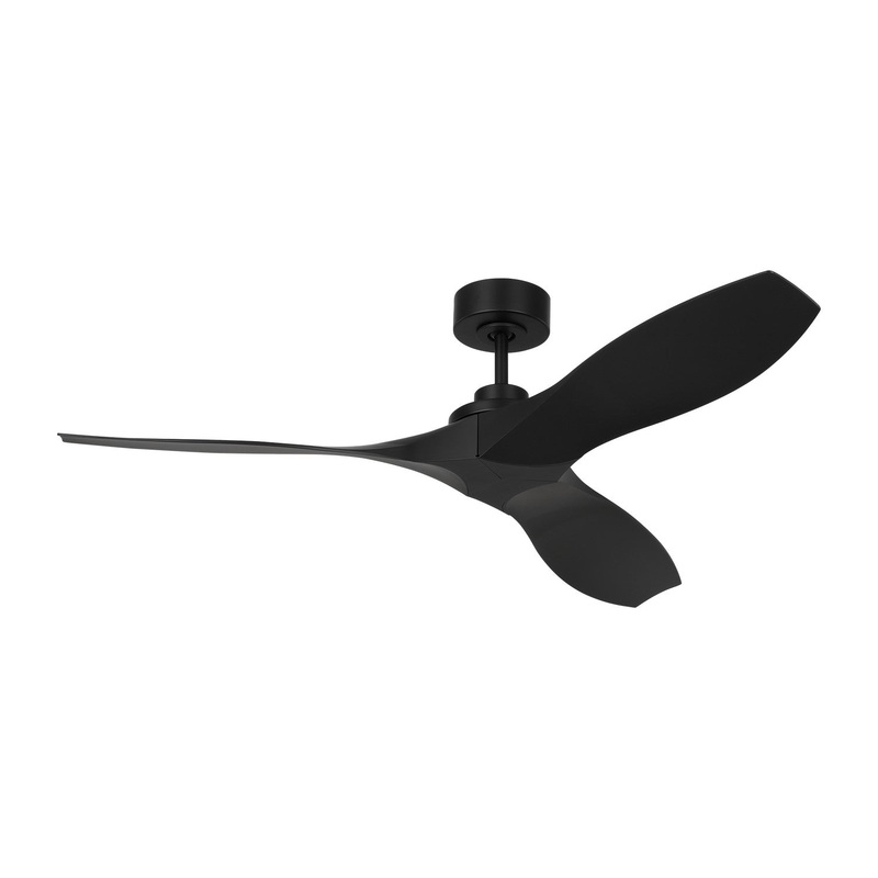 Visual Comfort Fan 3CLNCSM52MBK Collins Coastal 52 Smart Ceiling Fan, Midnight Black