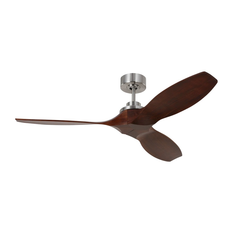 Visual Comfort Fan 3CLNSM52BS Collins 52 Smart Ceiling Fan, Brushed Steel