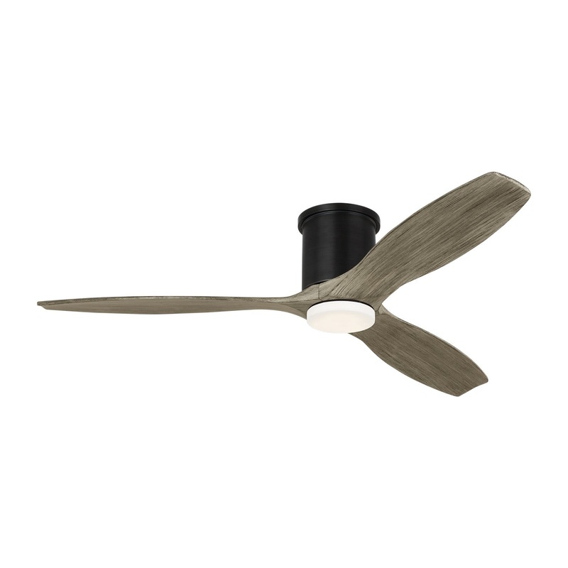 Visual Comfort Fan 3CNHSM52AGPD Collins 52 Smart Hugger LED Ceiling Fan, Aged Pewter