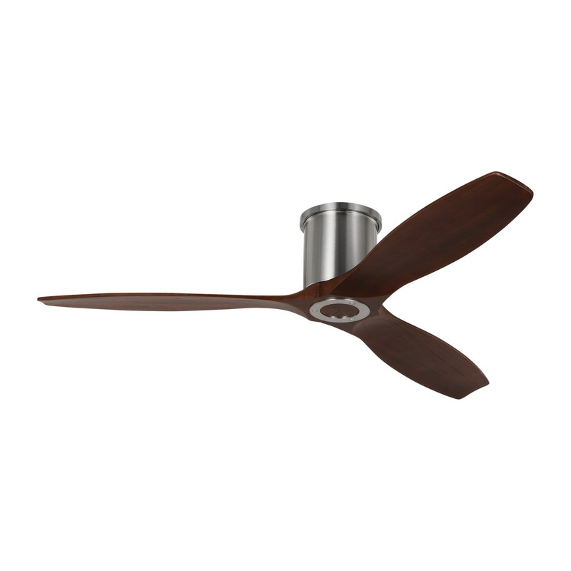 Visual Comfort Fan 3CNHSM52BS Collins 52 Smart Hugger Ceiling Fan, Brushed Steel