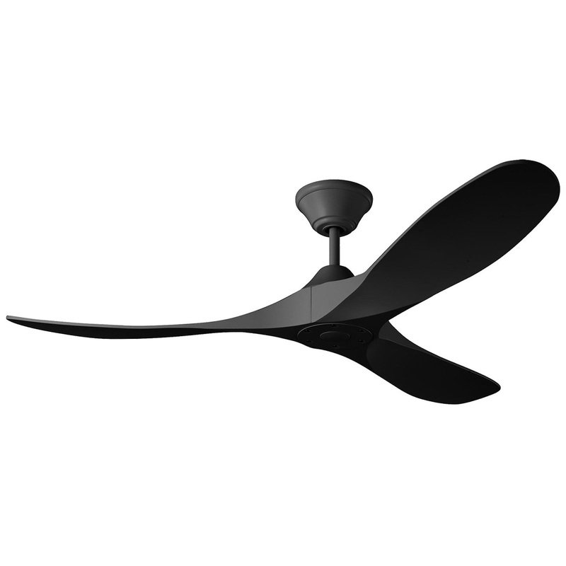 Visual Comfort Fan 3MGMR52MBKMBK Coastal Maverick 52" Ceiling Fan, Midnight Black