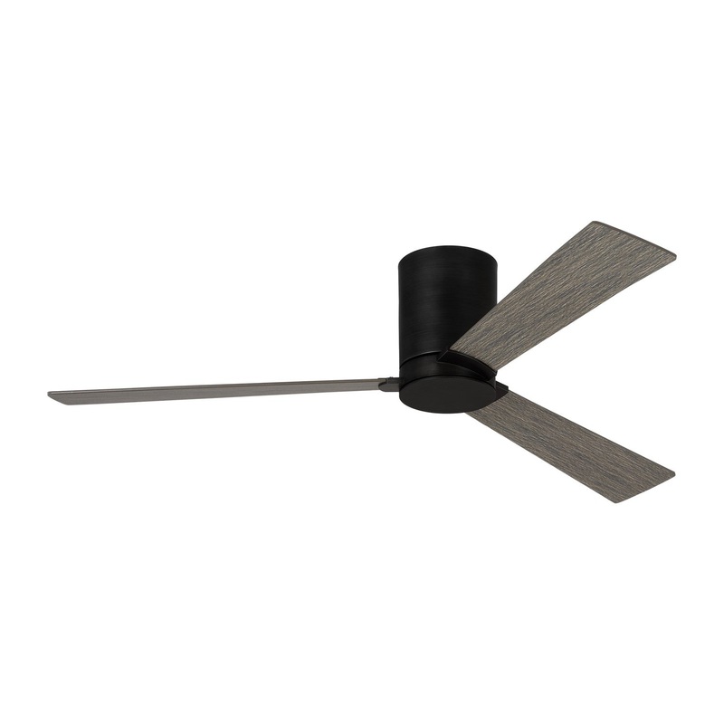 Visual Comfort Fan 3RZHR44AGP Rozzen 44 Hugger Ceiling Fan, Aged Pewter