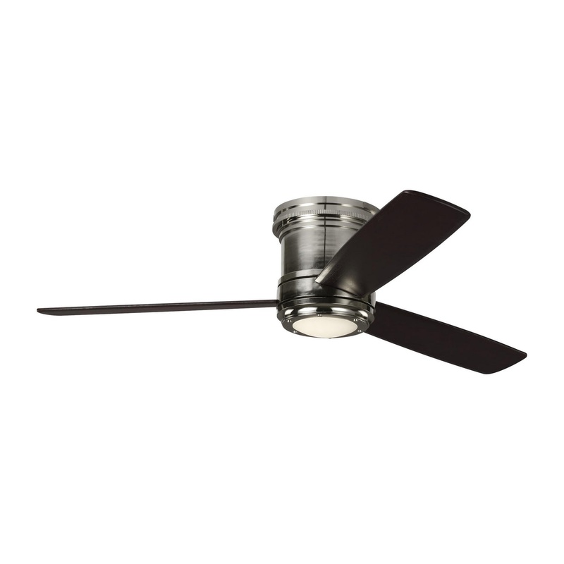 Visual Comfort Fan 3TAHR56PNDMD Aerotour Semi-Flush 56 Ceiling Fan, Polished Nickel
