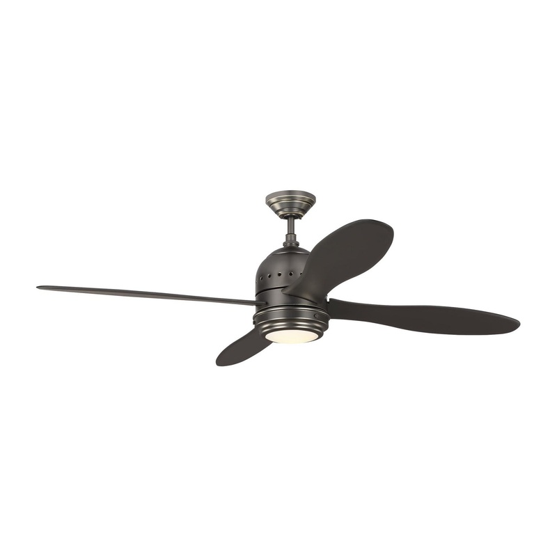 Visual Comfort Fan 4TSR56BNZD Metrograph 56 Ceiling Fan, Deep Bronze