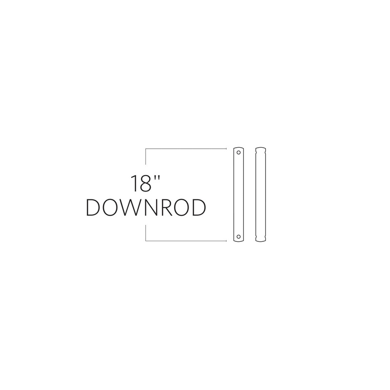 Visual Comfort Fan DR18KOA Universal Downrod, Koa