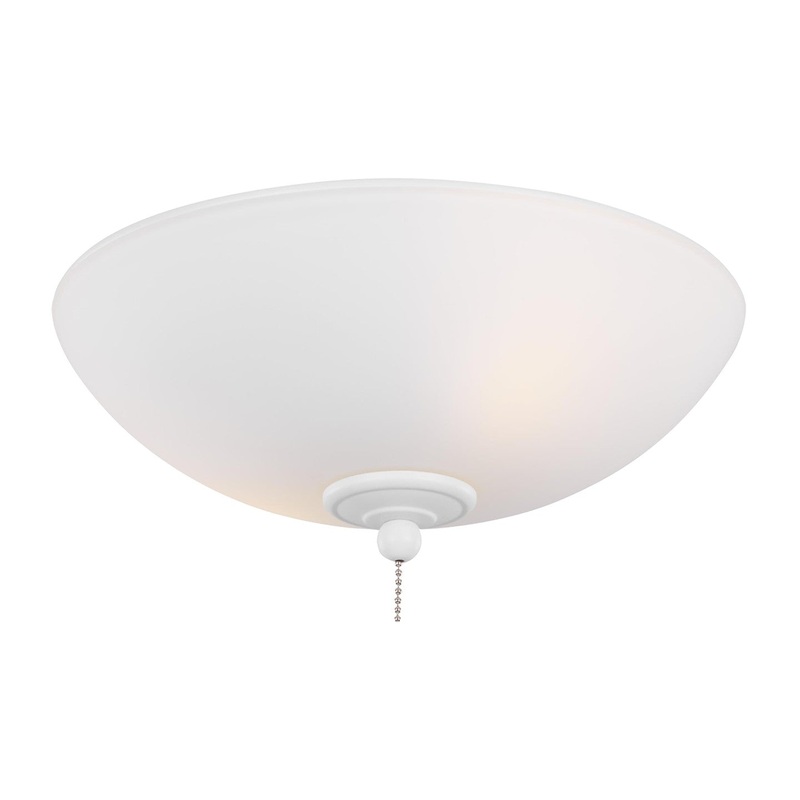 Visual Comfort Fan MC266RZW Universal LED Ceiling Fan Light Kit, Matte White