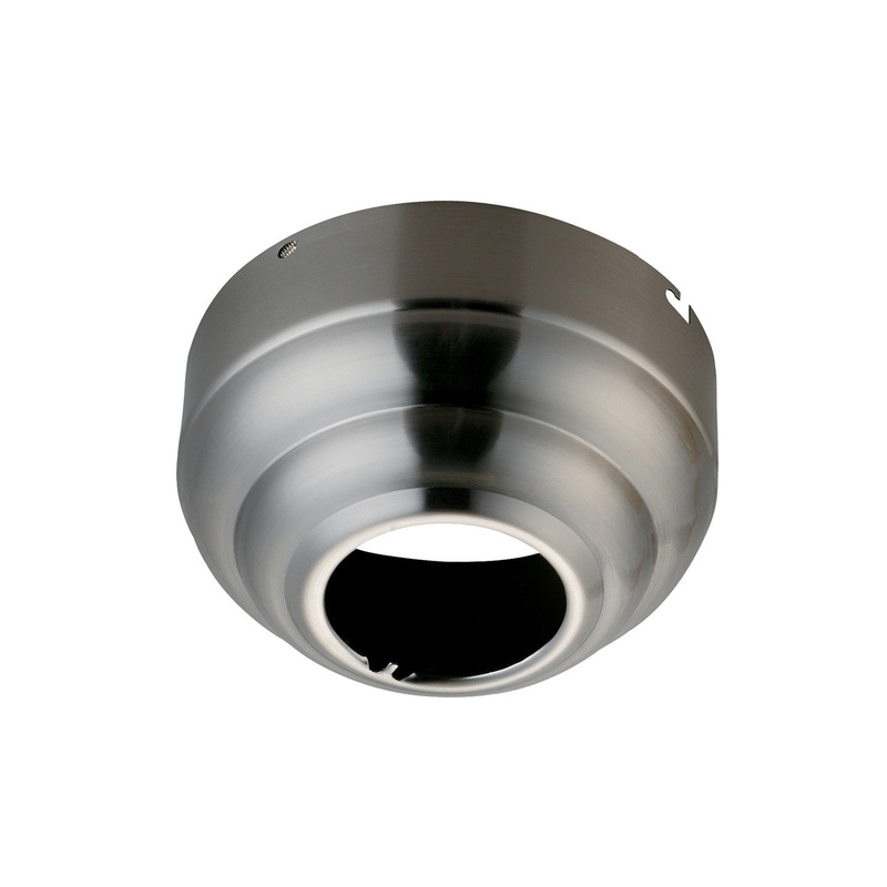 Visual Comfort Fan MC95BS Universal Canopy Kit Slope Ceiling Adapter, Brushed Steel