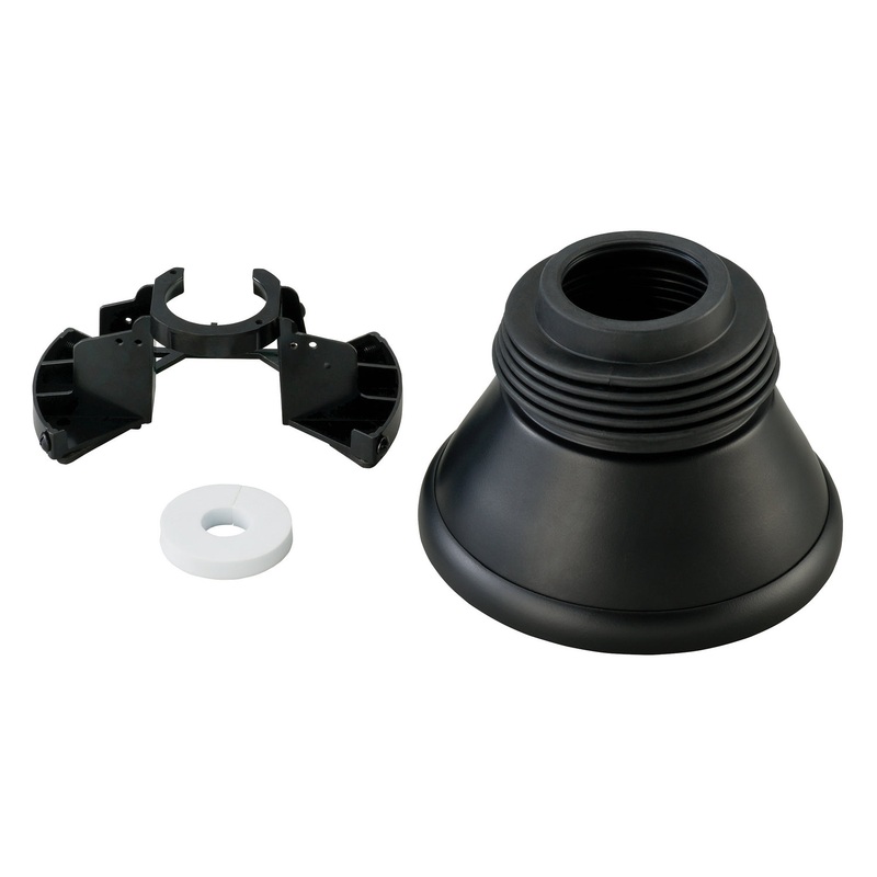 Visual Comfort Fan MCM95BK Minimalist Slope Ceiling Canopy Kit, Matte Black