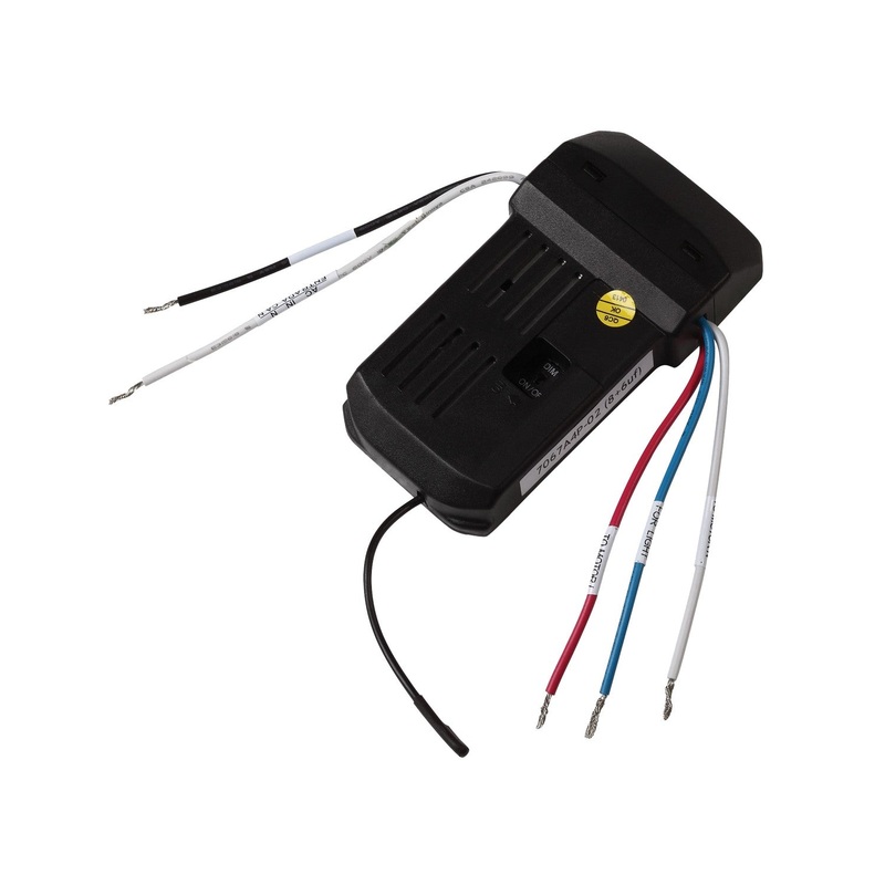 Visual Comfort Fan MCRC-RC1 NEO Remote Control Canopy Mounted 4-Speed Universal Receiver, Black