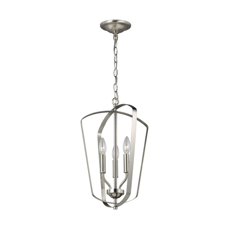 Generation Lighting 5134903EN-962 Romee Three Light Hall / Foyer, Brushed Nickel