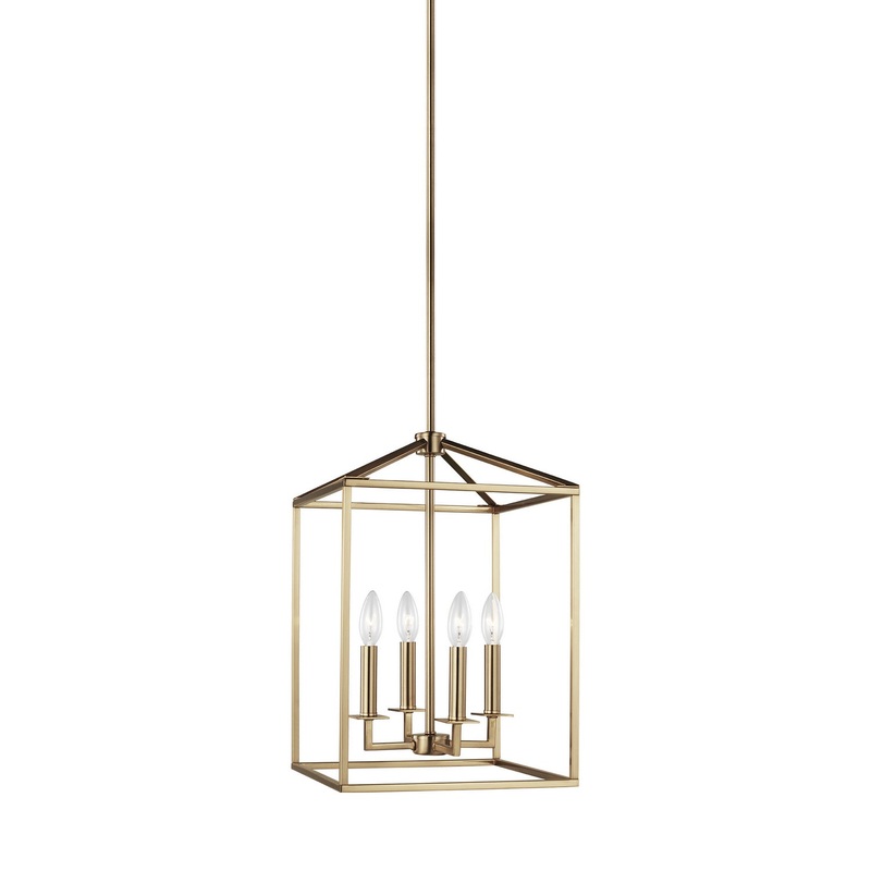 Generation Lighting 5215004EN-848 Perryton Four Light Hall / Foyer, Satin Brass