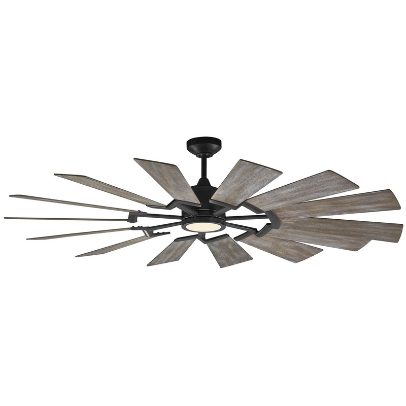 Visual Comfort Fan 14PRR62AGPD Prairie 62 Ceiling Fan, Aged Pewter
