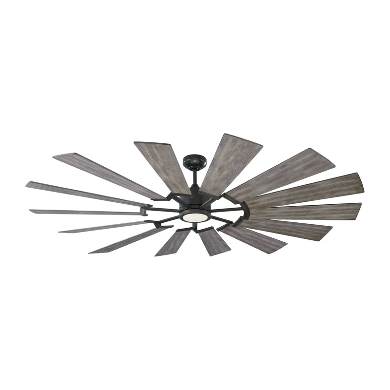 Visual Comfort Fan 14PRR72AGPD Prairie 72 Ceiling Fan, Aged Pewter