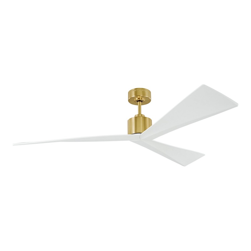 Visual Comfort Fan 3ADR60BBS Adler 60 Ceiling Fan, Burnished Brass