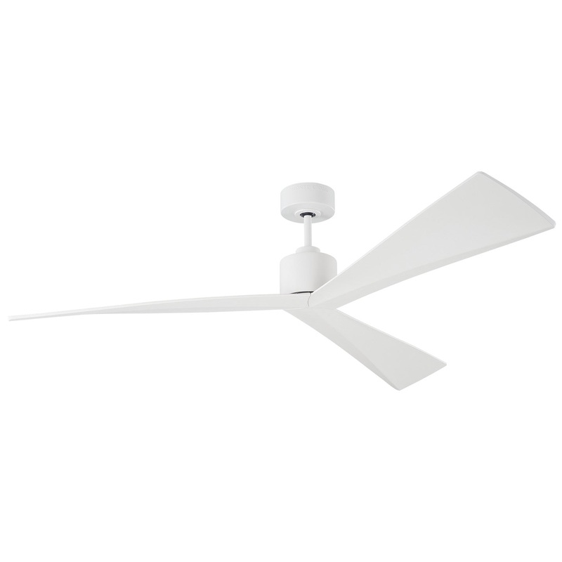Visual Comfort Fan 3ADR60RZW Adler 60 Ceiling Fan, Matte White