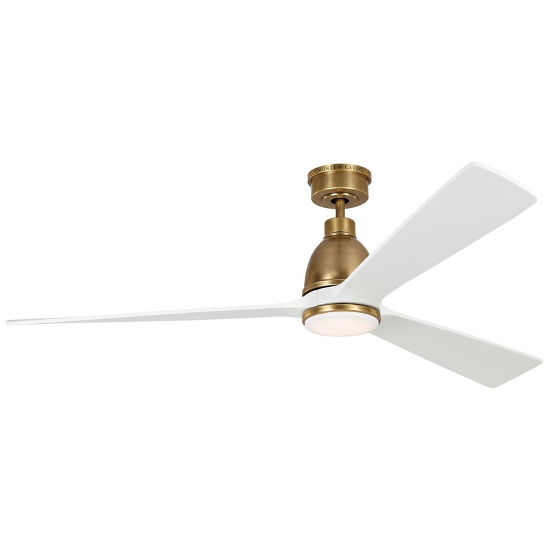 Visual Comfort Fan 3BRYSM60HABD Bryden 60 Smart LED Ceiling Fan, Hand Rubbed Antique Brass