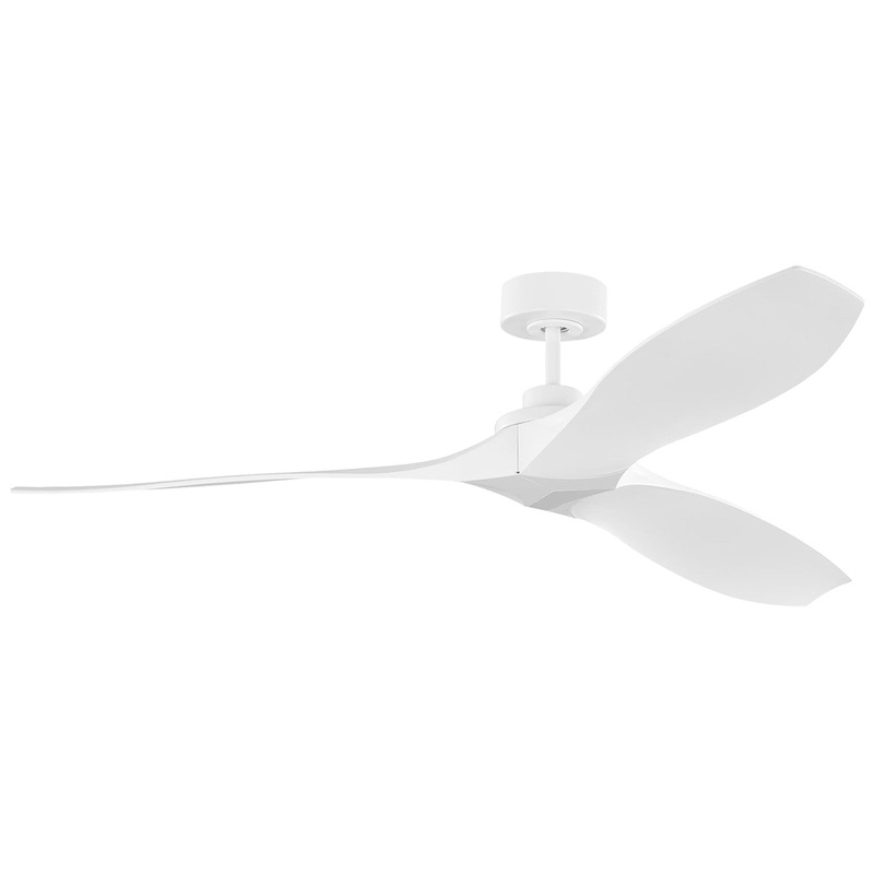 Visual Comfort Fan 3CLNCSM60RZW Collins Coastal 60 Smart Ceiling Fan, Matte White