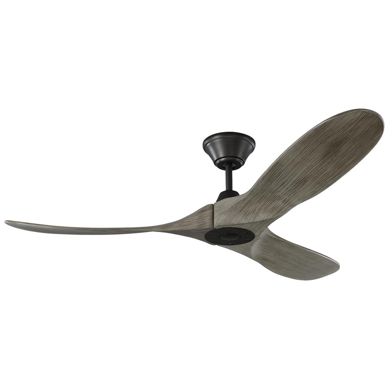 Visual Comfort Fan 3MAVR52AGP Maverick 52" Ceiling Fan, Aged Pewter