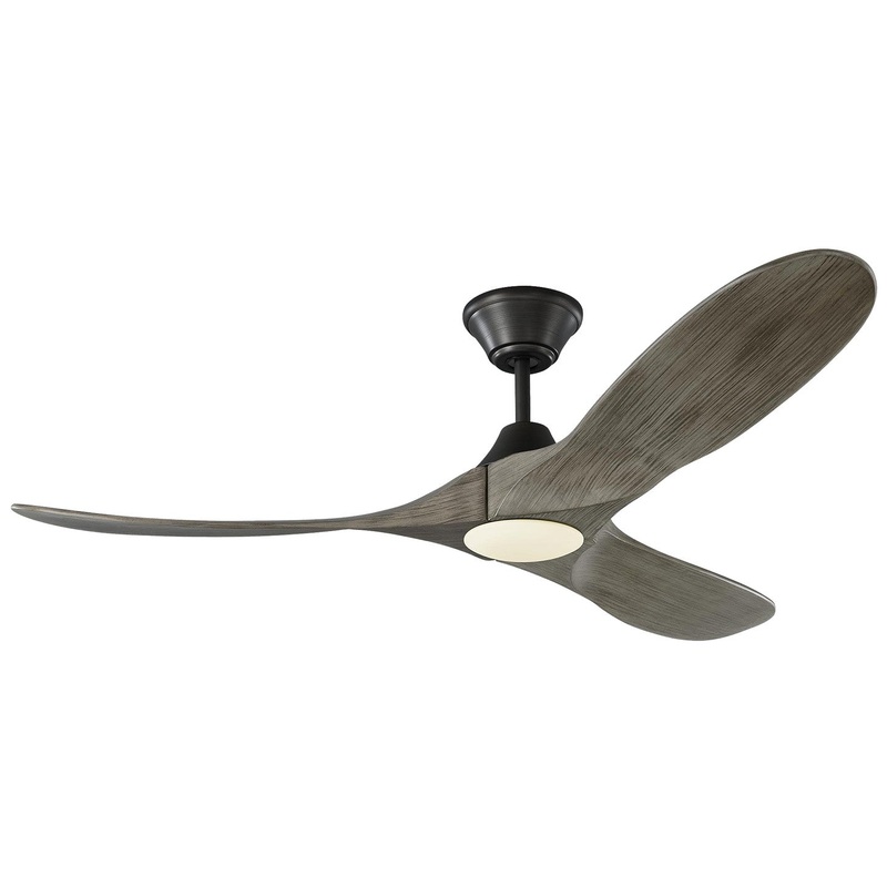 Visual Comfort Fan 3MAVR52AGPD Maverick 52" LED Ceiling Fan, Aged Pewter