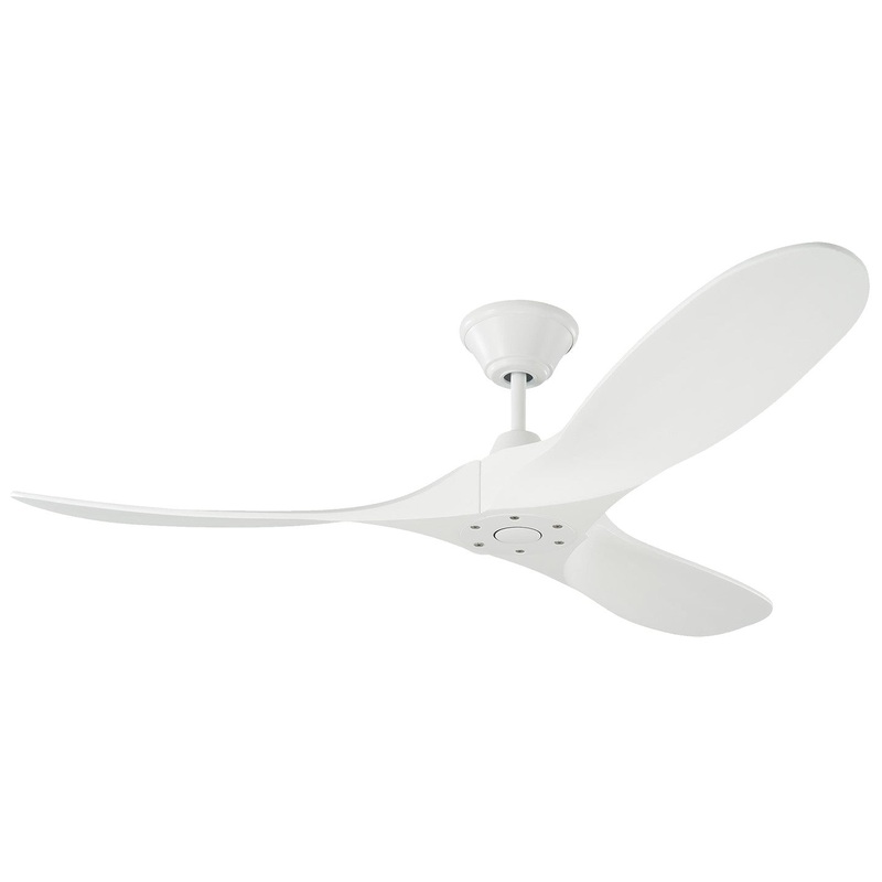 Visual Comfort Fan 3MAVR52RZW Maverick 52" Ceiling Fan, Matte White
