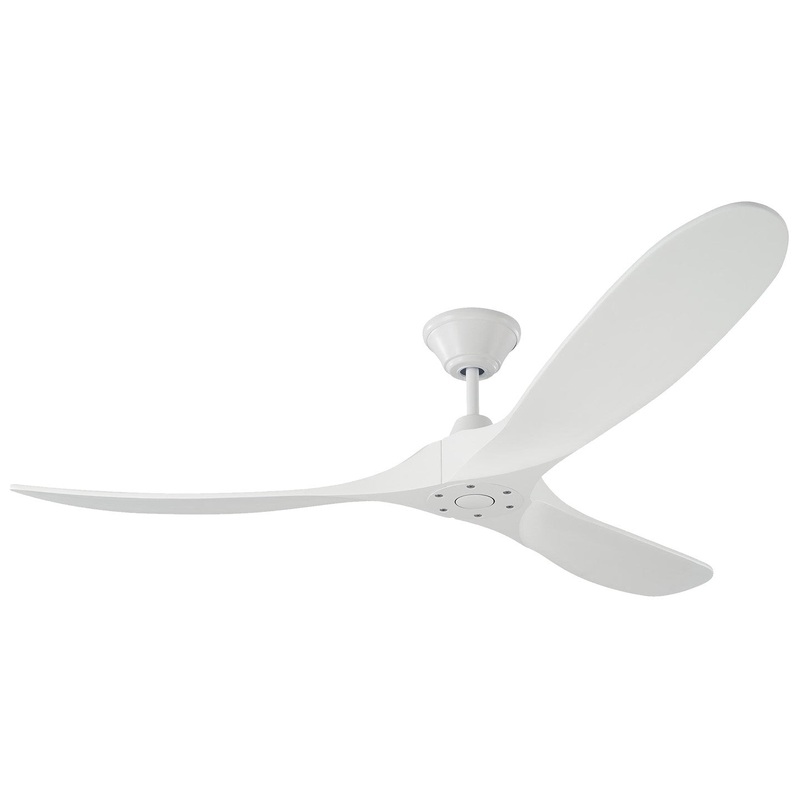 Visual Comfort Fan 3MAVR60RZW Maverick 60" Ceiling Fan, Matte White