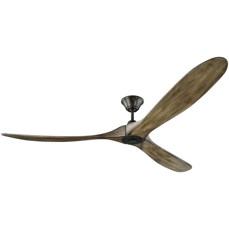 Visual Comfort Fan 3MAVR70AGP Maverick 70" Ceiling Fan, Aged Pewter