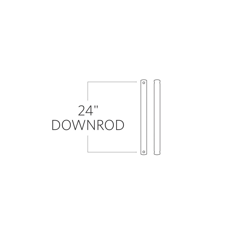 Visual Comfort Fan DR24KOA Universal Downrod, Koa