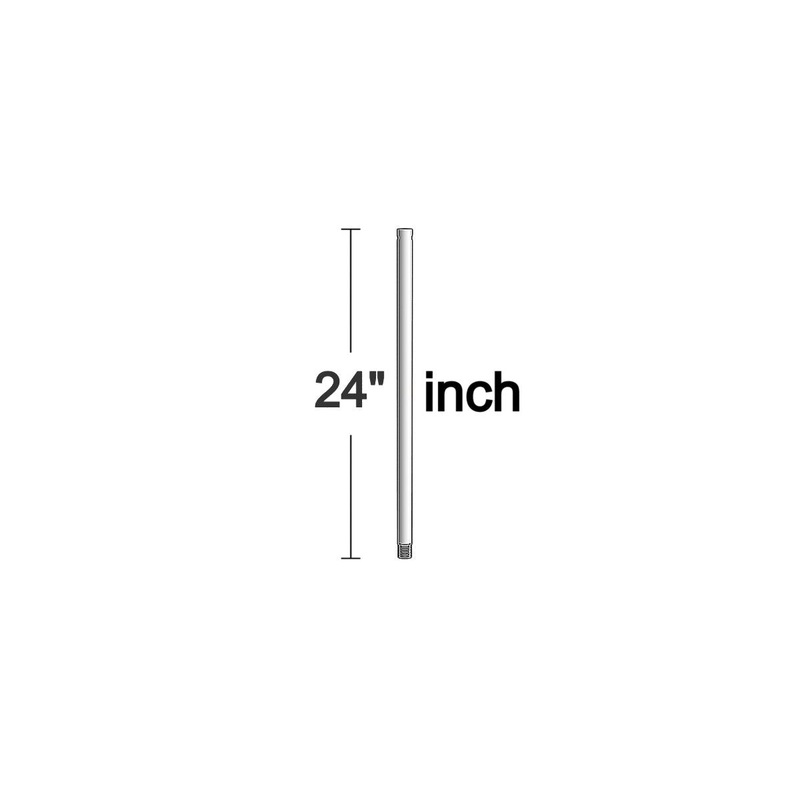 Visual Comfort Fan DR24PN Universal Downrod, Polished Nickel