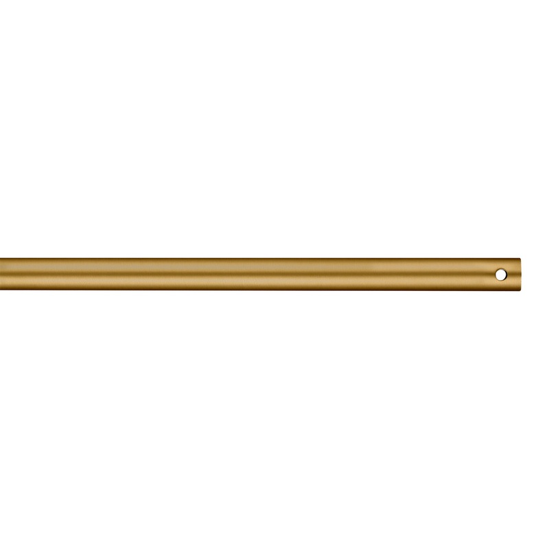 Visual Comfort Fan DR36BBS Universal Downrod, Burnished Brass