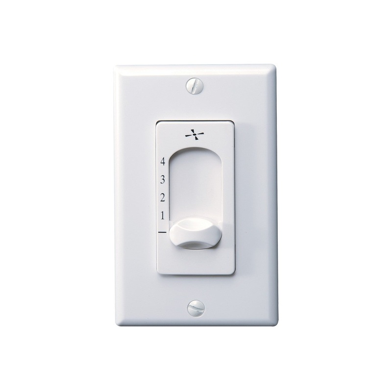 Visual Comfort Fan ESSWC-3-WH Universal Wall Control, White