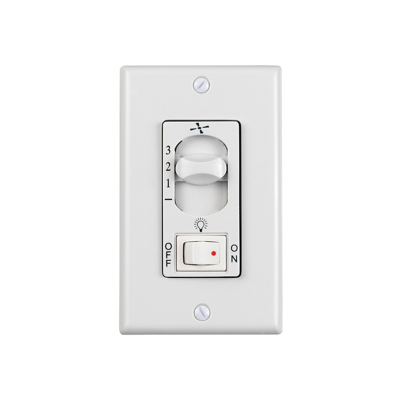 Visual Comfort Fan ESSWC-5-WH Universal Wall Control, White