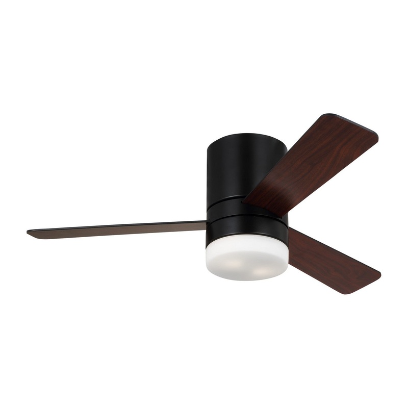 Generation Lighting 3ERHR44MBKD Era 44"Ceiling Fan, Midnight Black