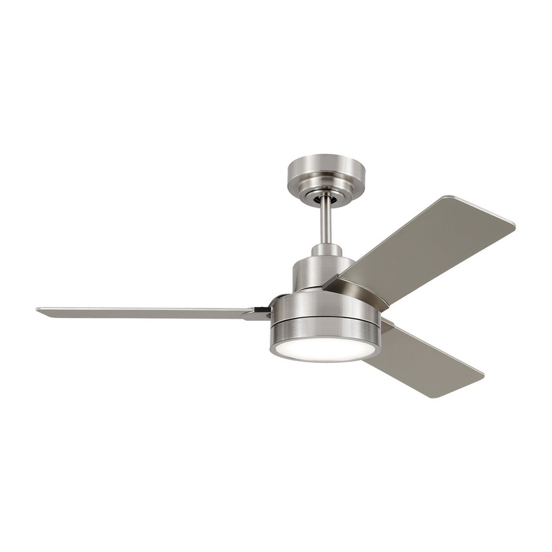 Generation Lighting 3JVR44BS Jovie 44"Ceiling Fan, Brushed Steel