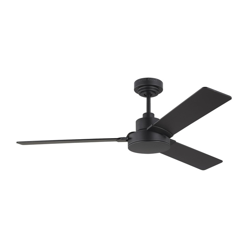 Generation Lighting 3JVR52MBK Jovie 52"Ceiling Fan, Midnight Black